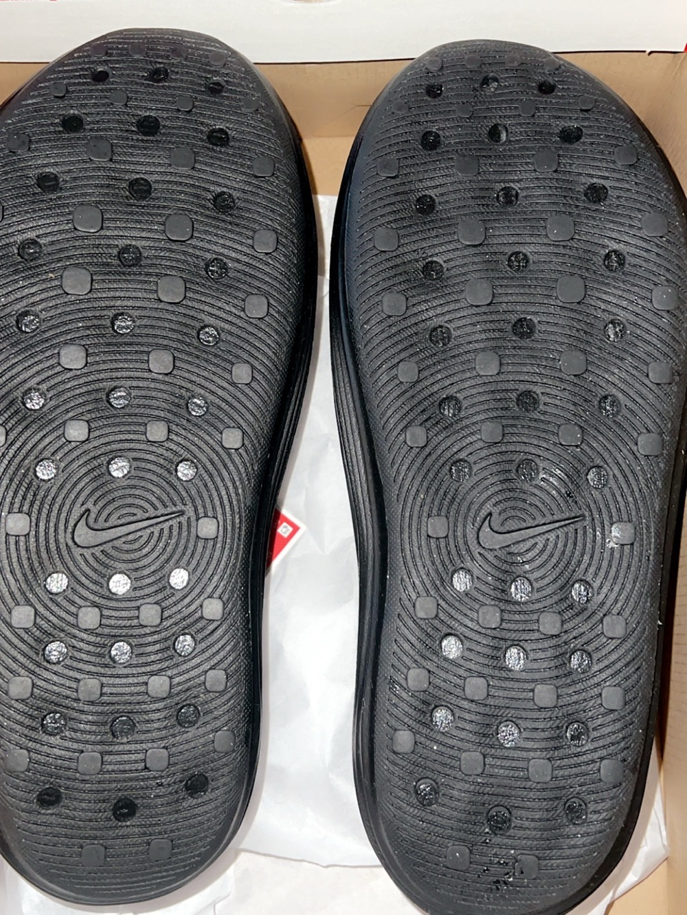 Nike Men's Black Slip-On Perforated - Picture 2 of 5